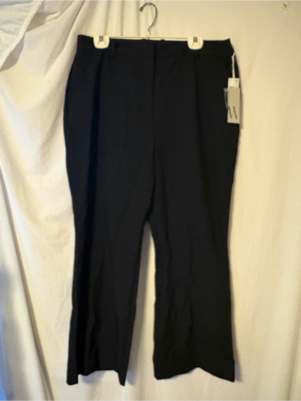 Worthington Black Curvy High-Rise Boot-Cut Dress Pants